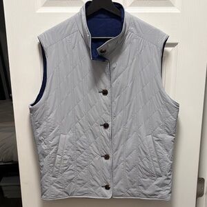 Peter Millar Light Gray Quilted Vest *excellent condition*
